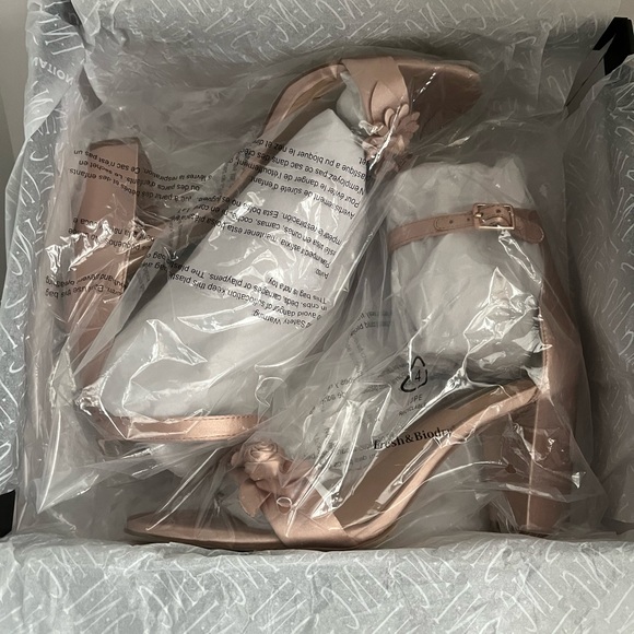 I.N.C. Pink Bisque Block Heel Sandals - Picture 5 of 6